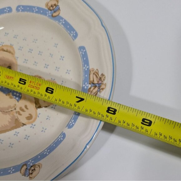 Tienshan Stoneware Teddy Bear Plate Dishwasher & Microwave Safe China - Picture 9 of 12